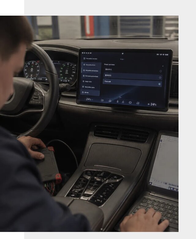 Русификация автомобиля BYD HAN для эксплуатации в Канаше